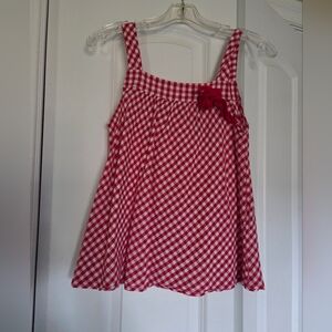 Red Gingham Top